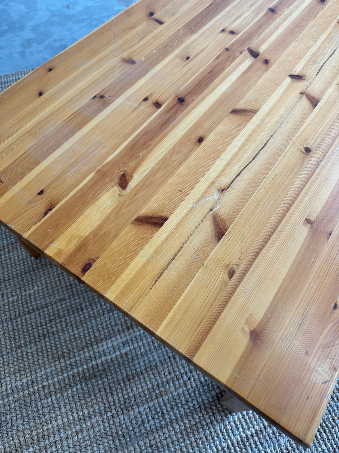 Vintage pine coffee table