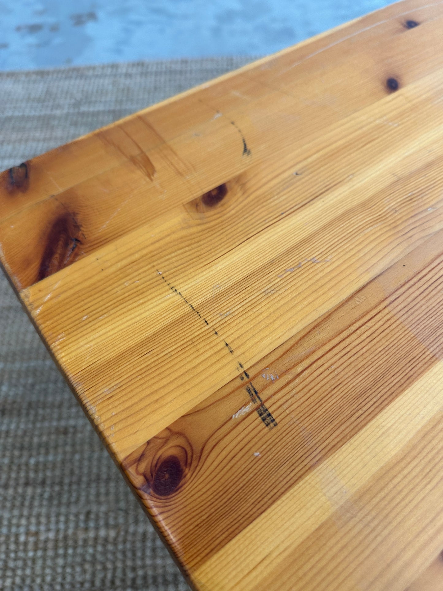 Vintage pine coffee table