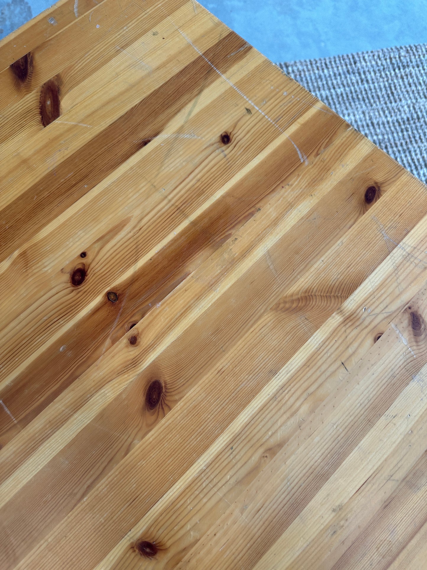 Vintage pine coffee table