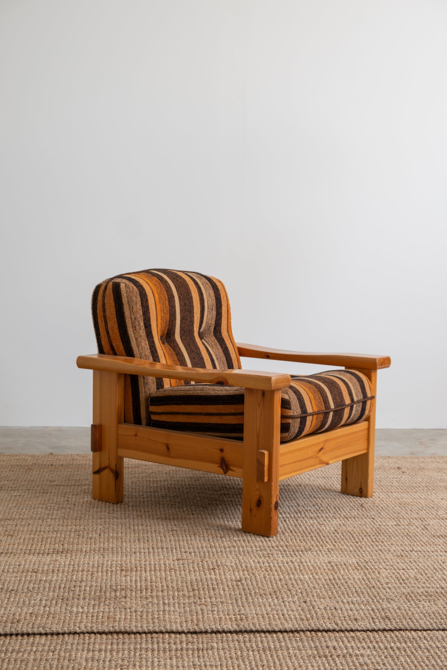 Pine armchair, 1970s Denmark