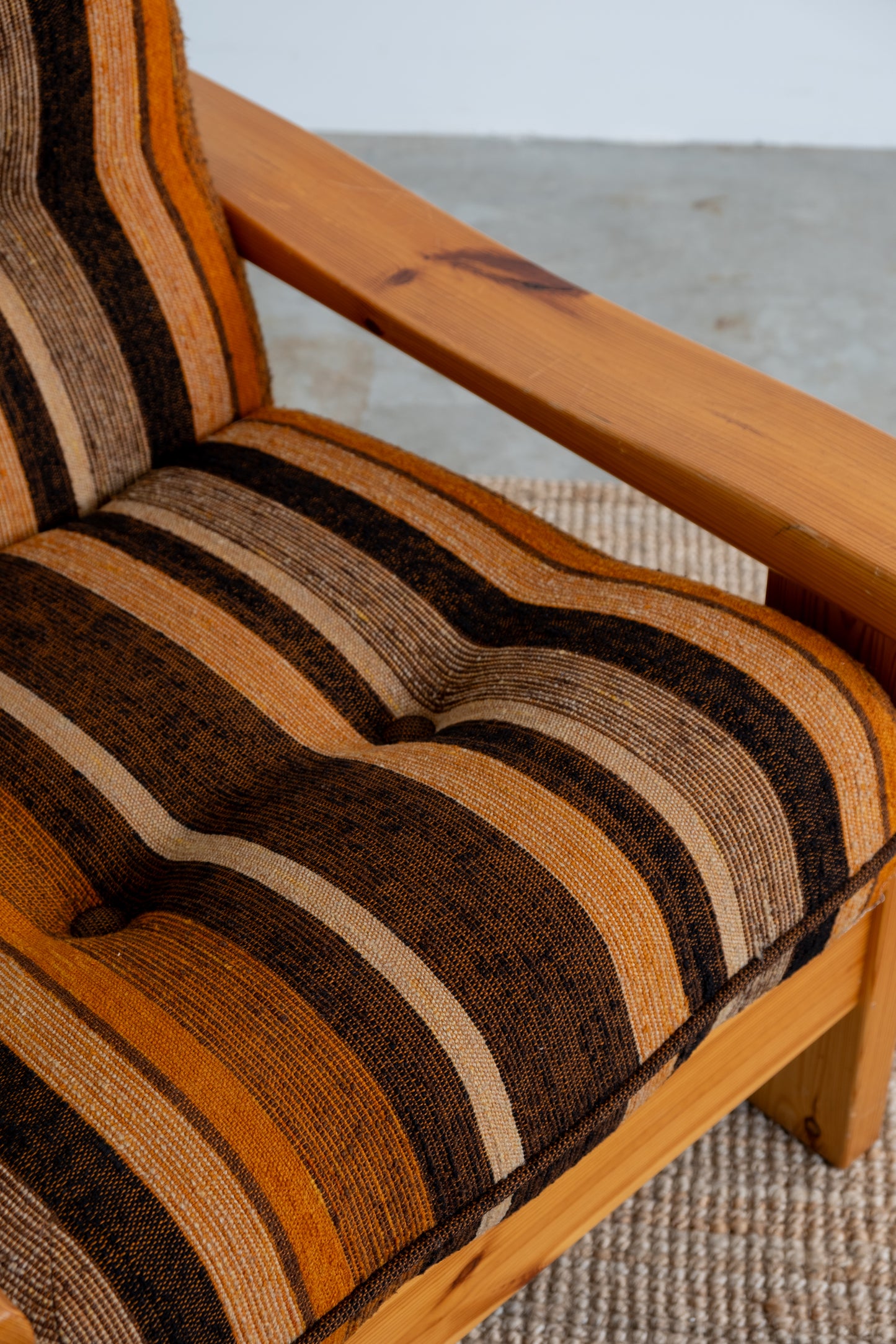 Pine armchair, 1970s Denmark