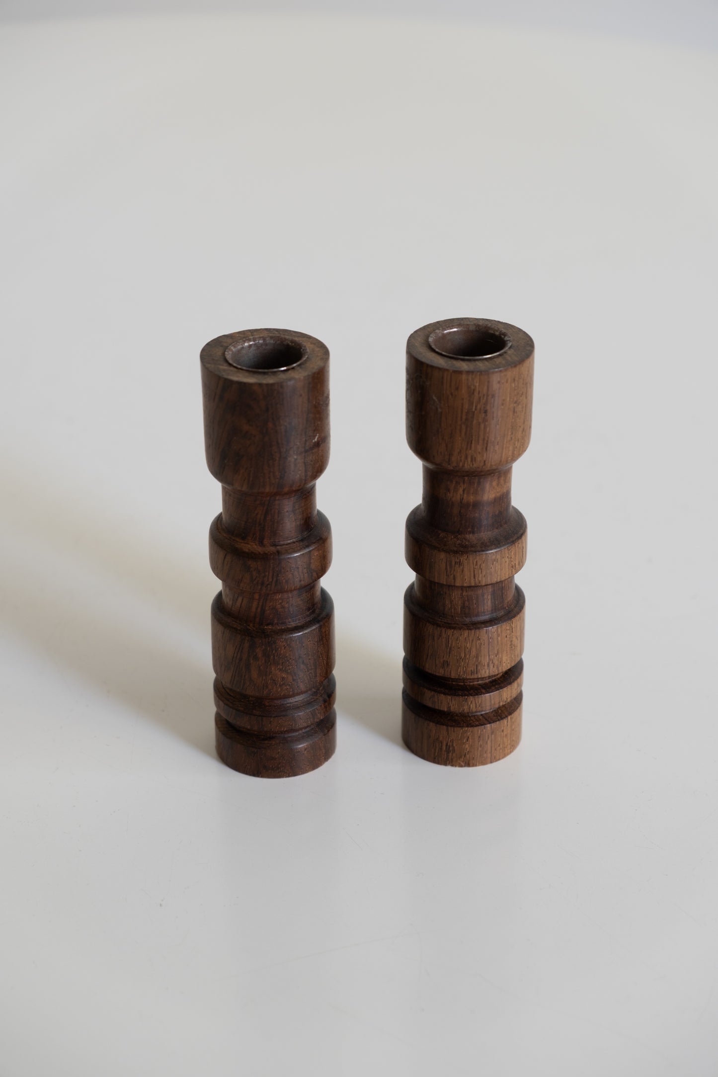 Rosewood candle holders