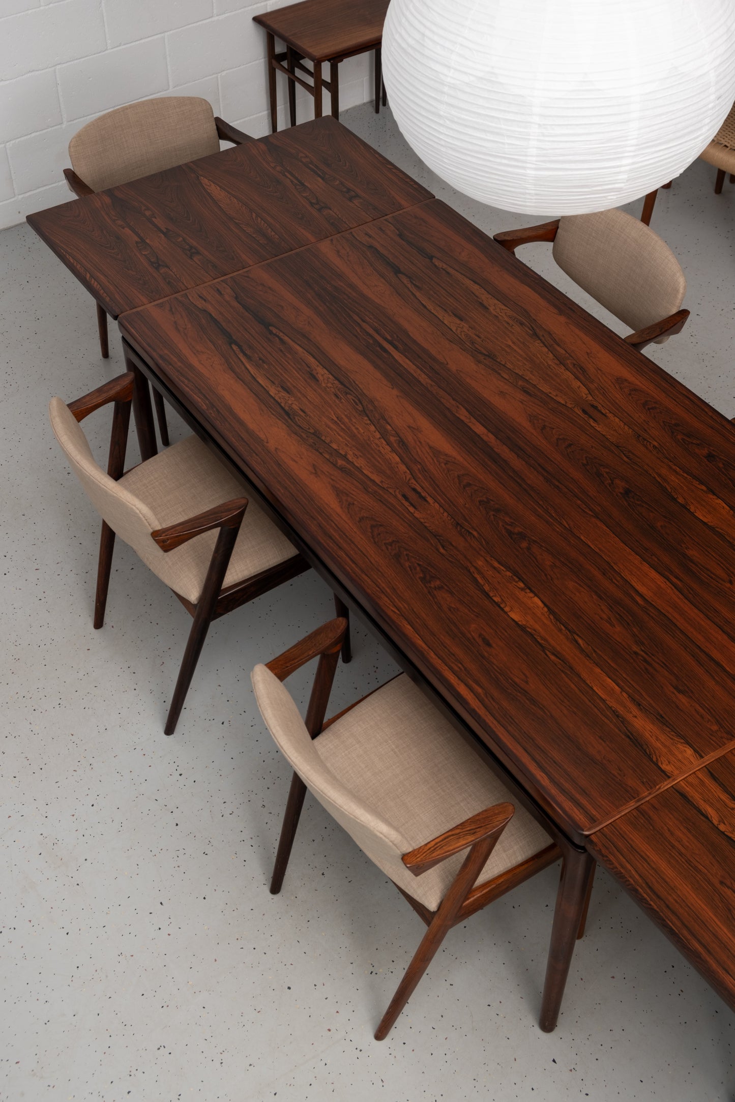 Johannes Andersen rosewood dining table for Christian Linneberg