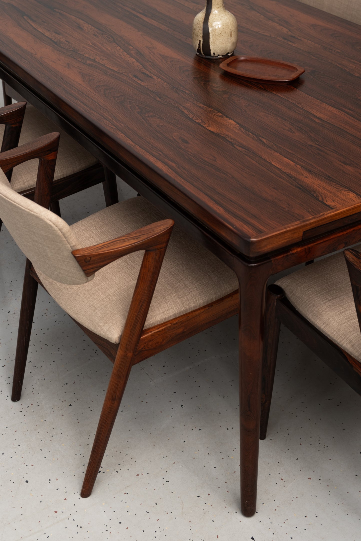 Johannes Andersen rosewood dining table for Christian Linneberg
