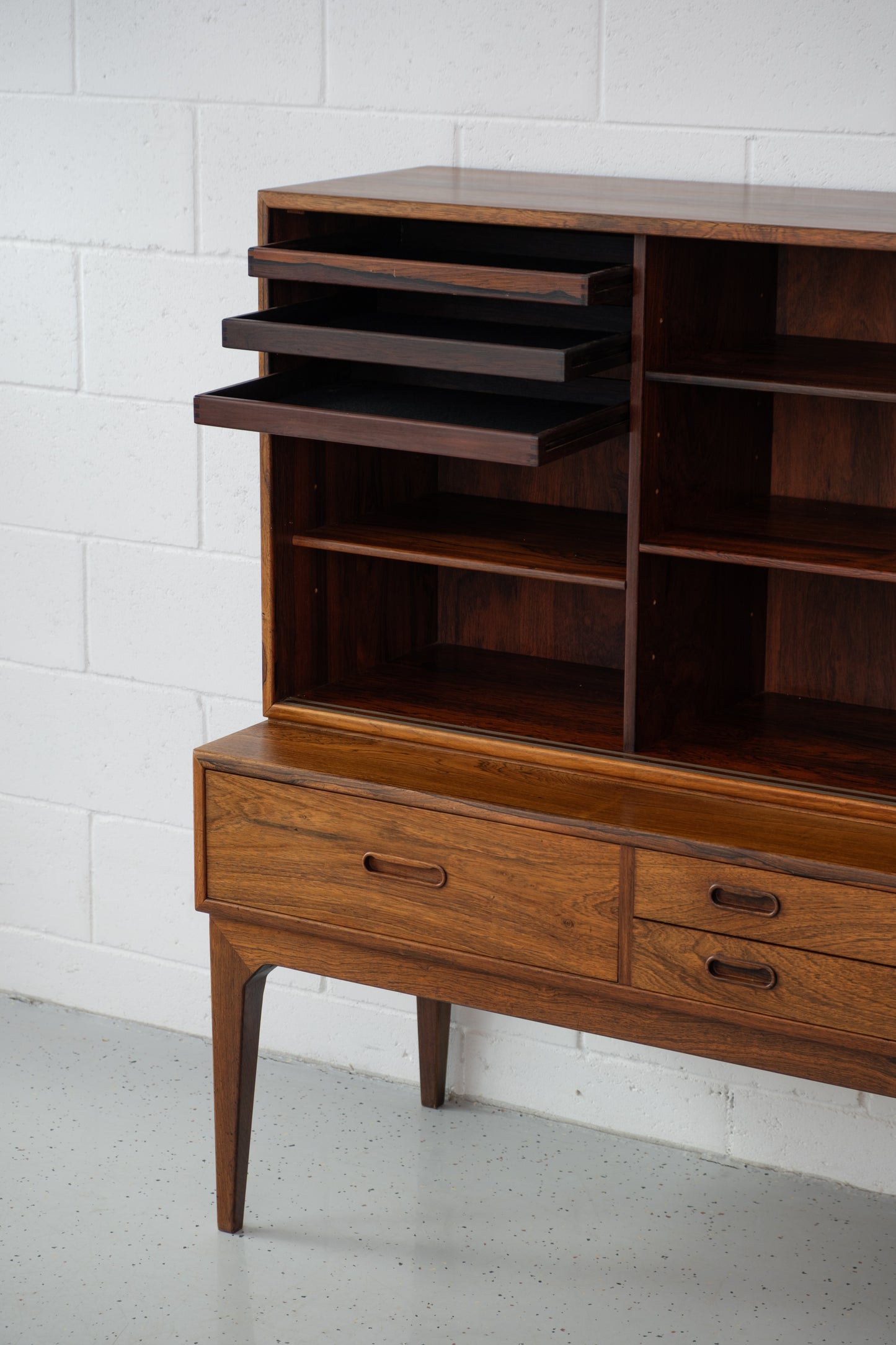 Danish rosewood high sideboard