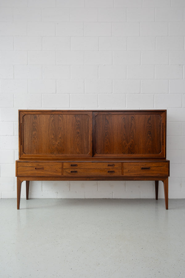 Danish rosewood high sideboard