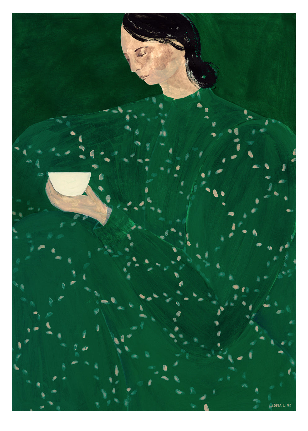 Coffee Alone At Place De Clichy by Sofia Lind