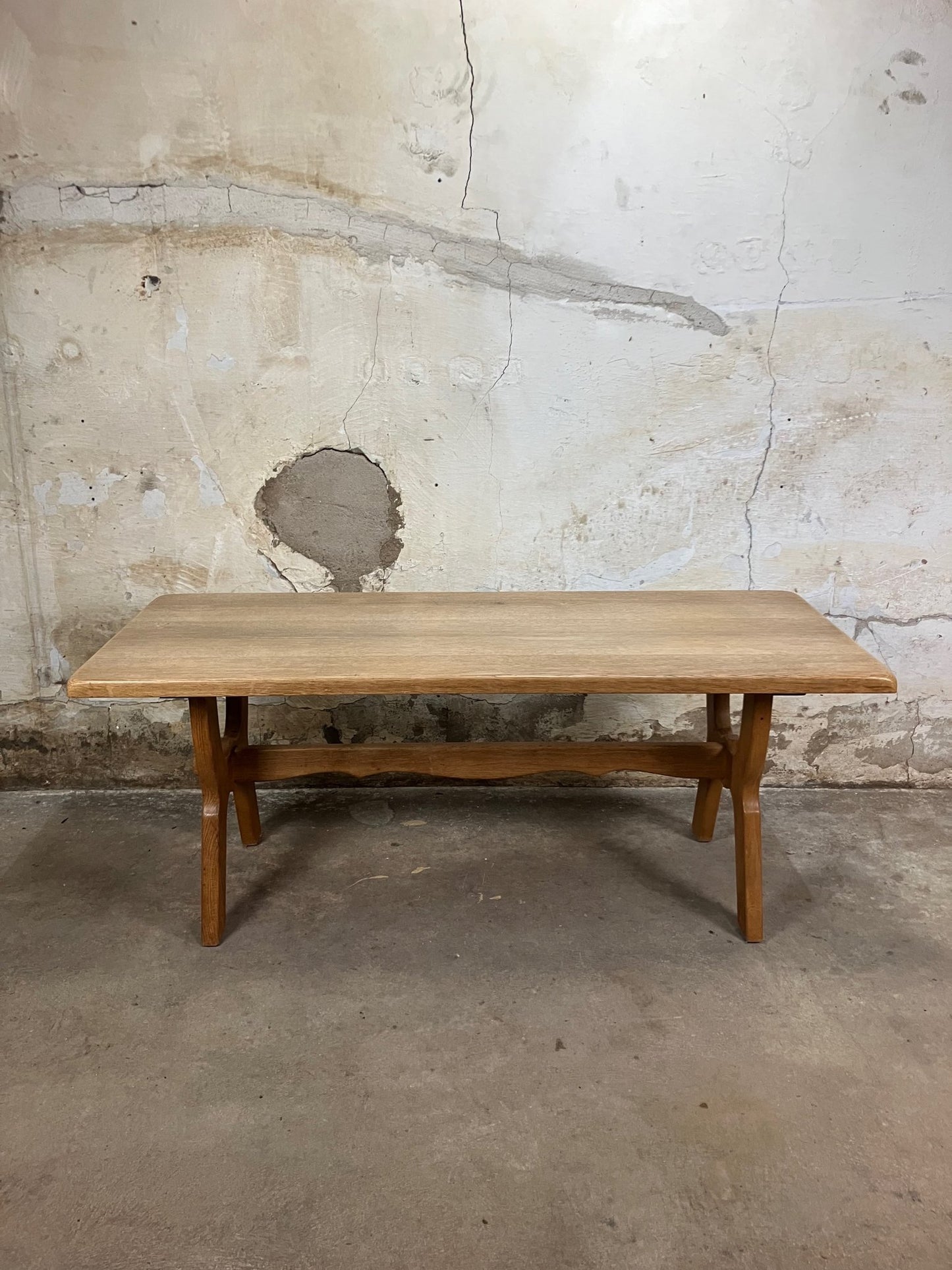 Solid oak coffee table 140x58