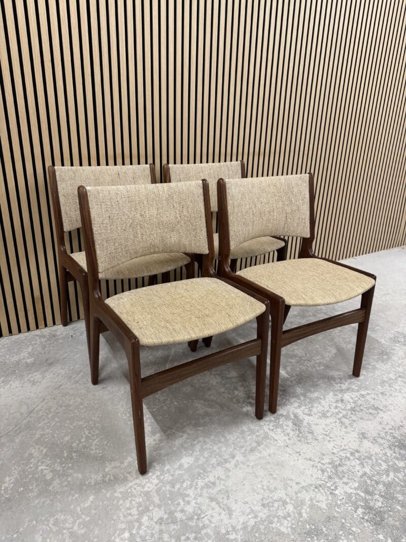 4 Dansk Snedker Spisestole teak