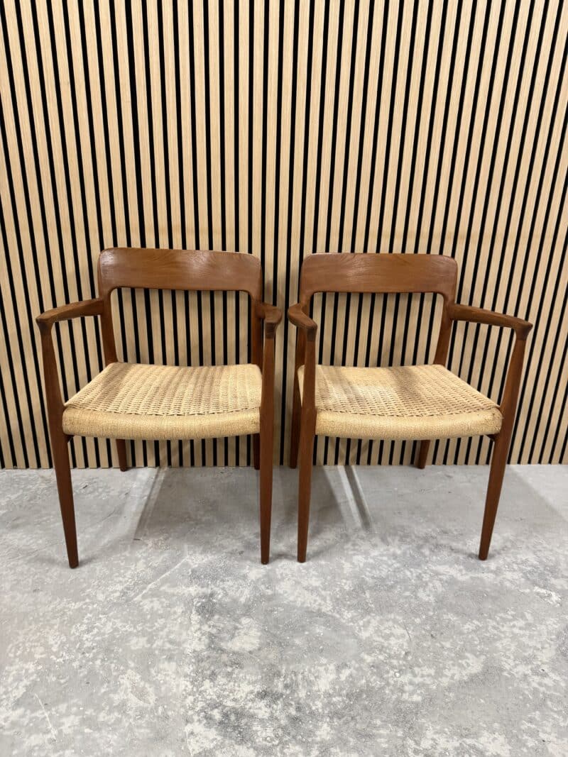 2 N.O Møller Armstole teak