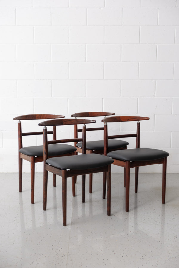 Helge Sibast rosewood dining chairs