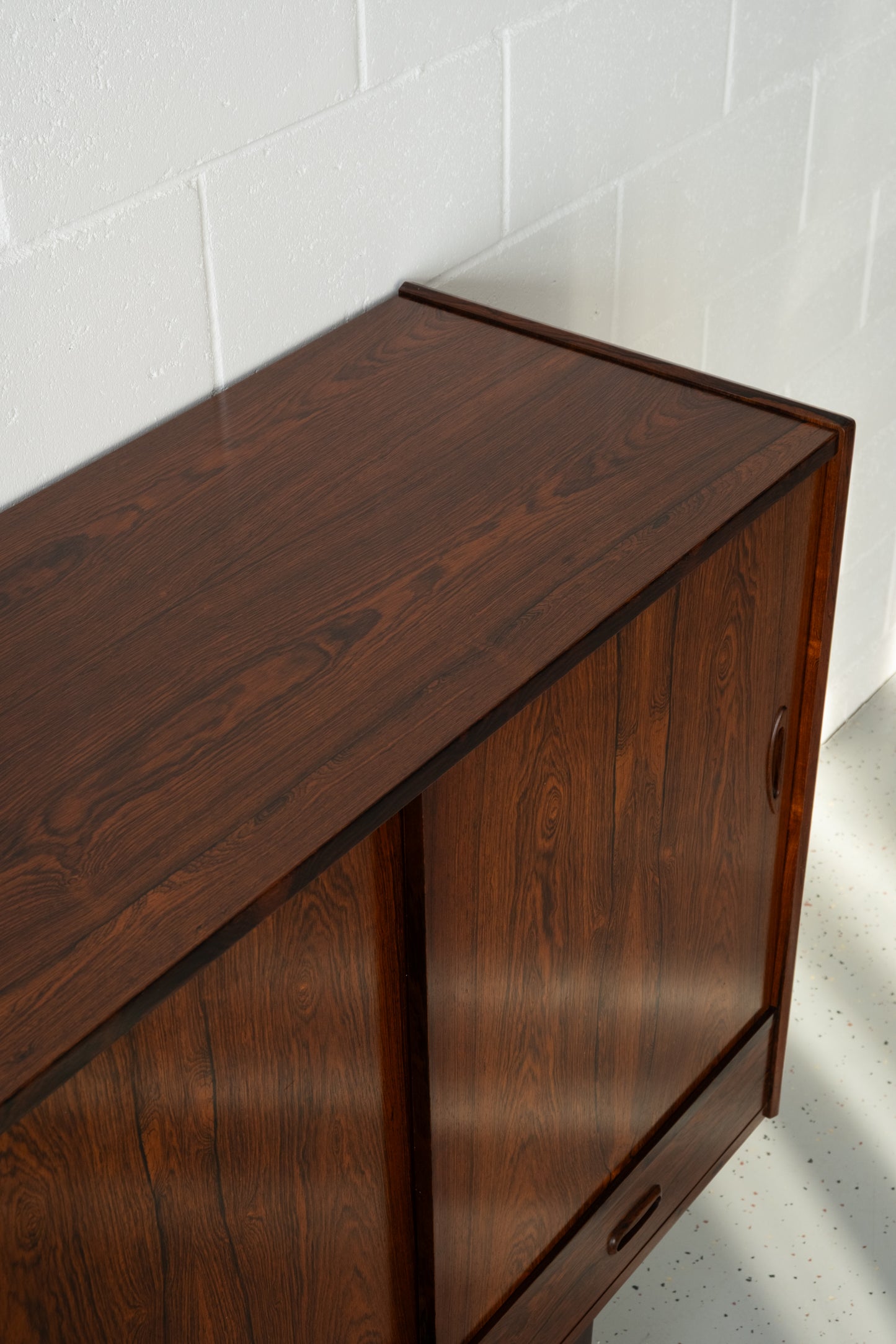 Danish high sideboard in rosewood