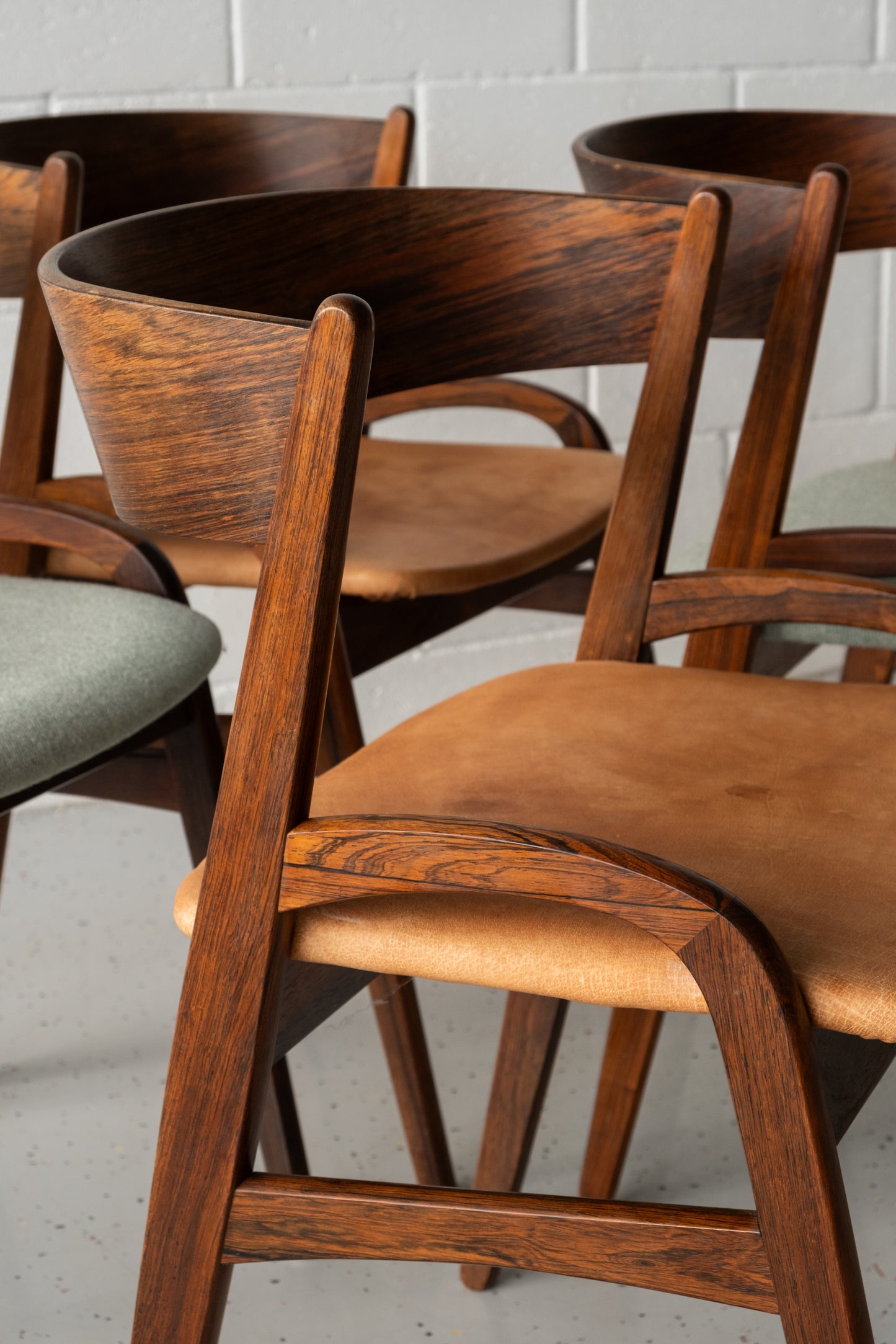 Danish roseood dining chairs