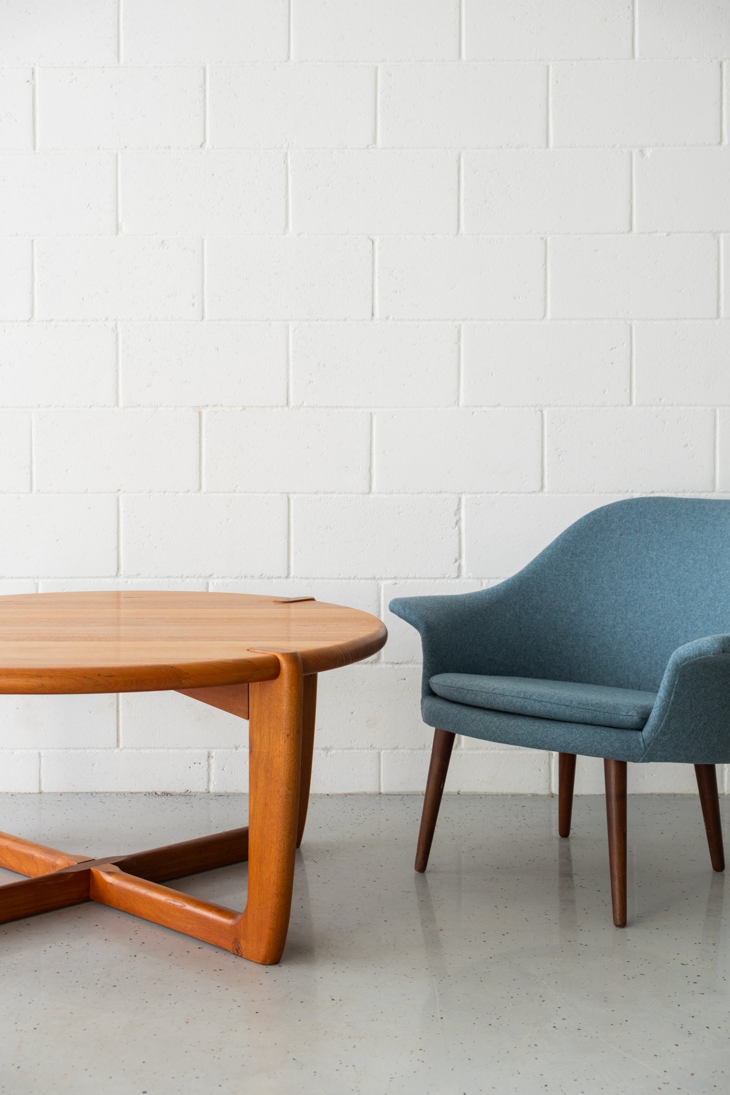 Danish solid teak coffee table