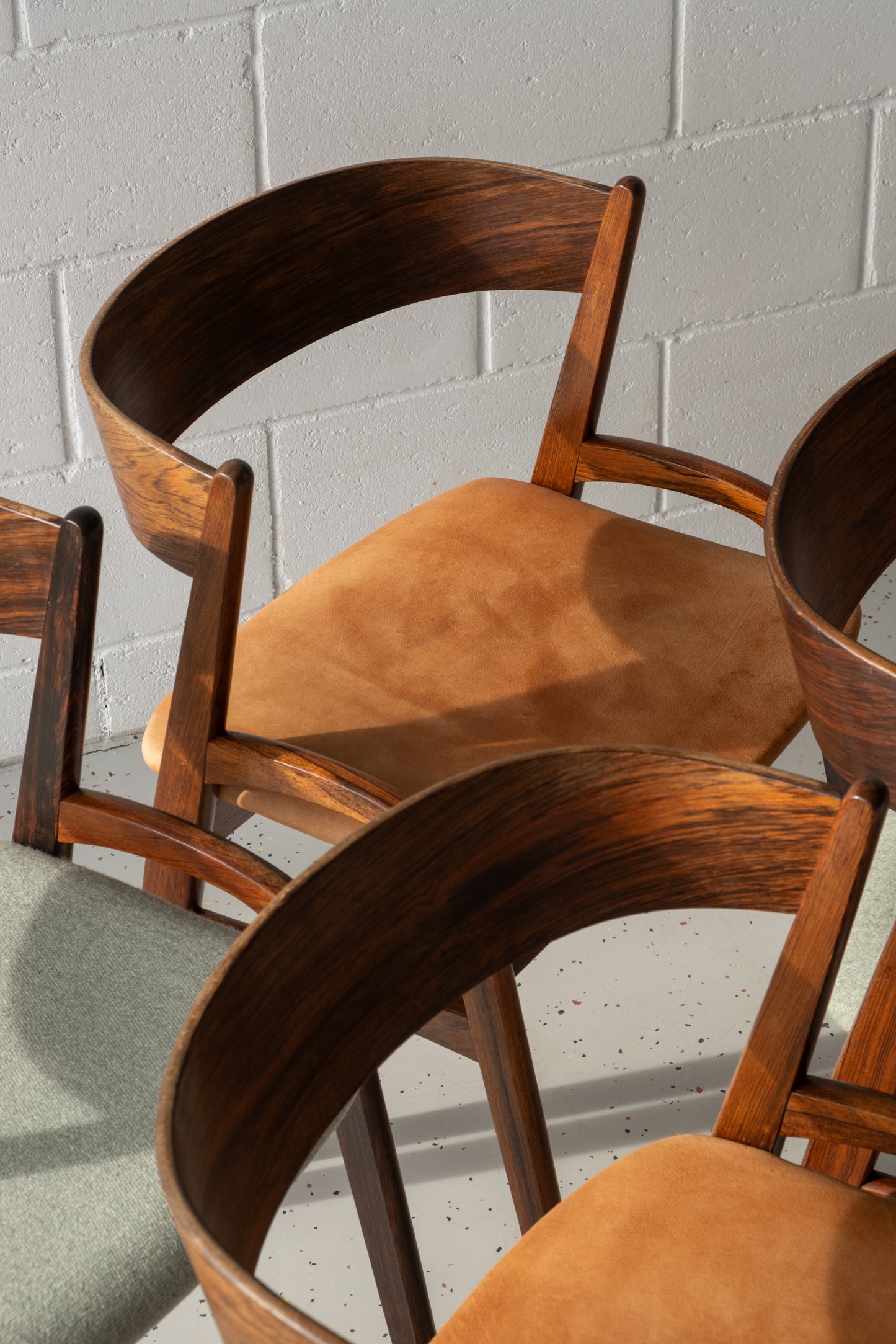 Danish roseood dining chairs