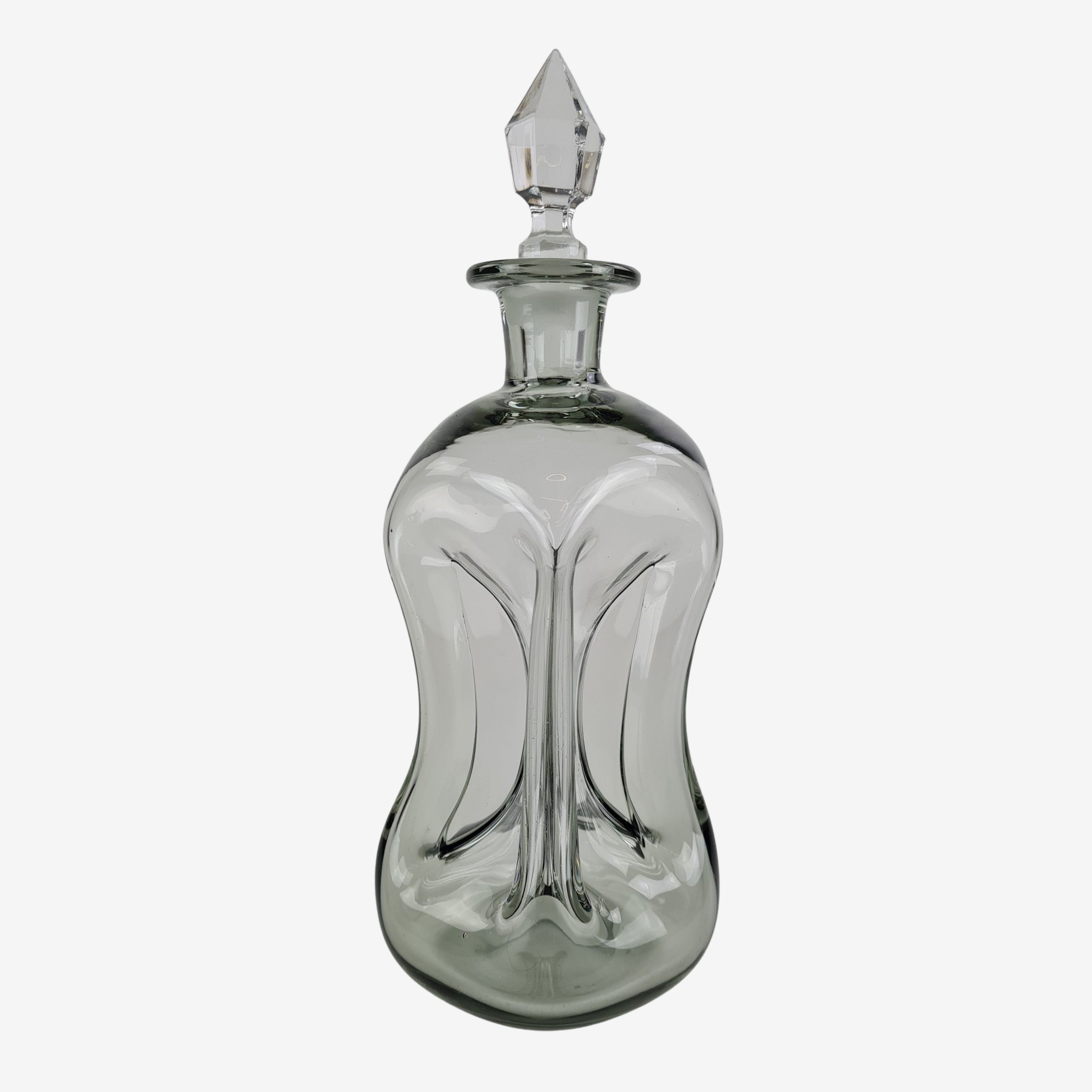 Flask with crystal stopper | Holmegaard