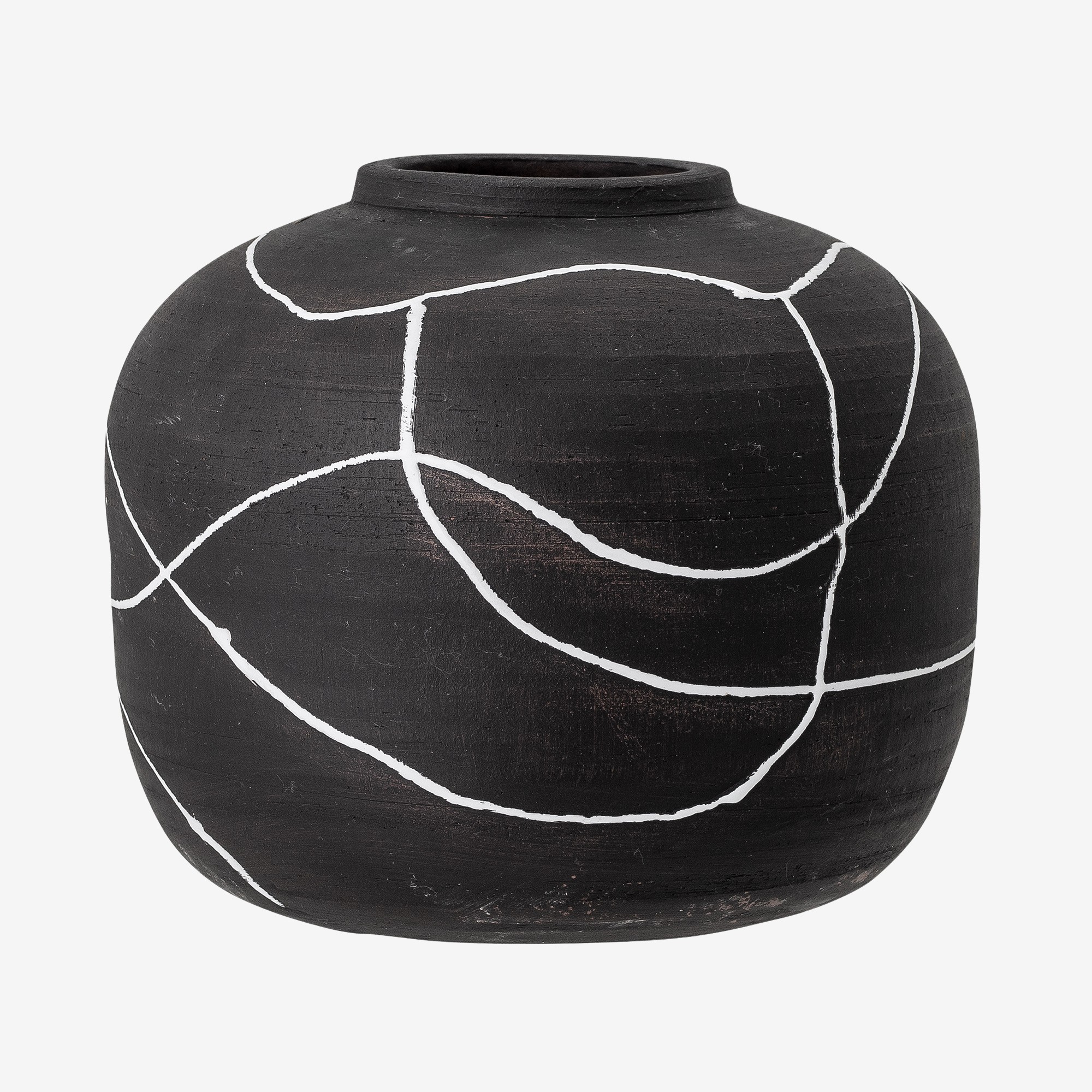 Vase | Terracotta | Black & white | Bloomingville
