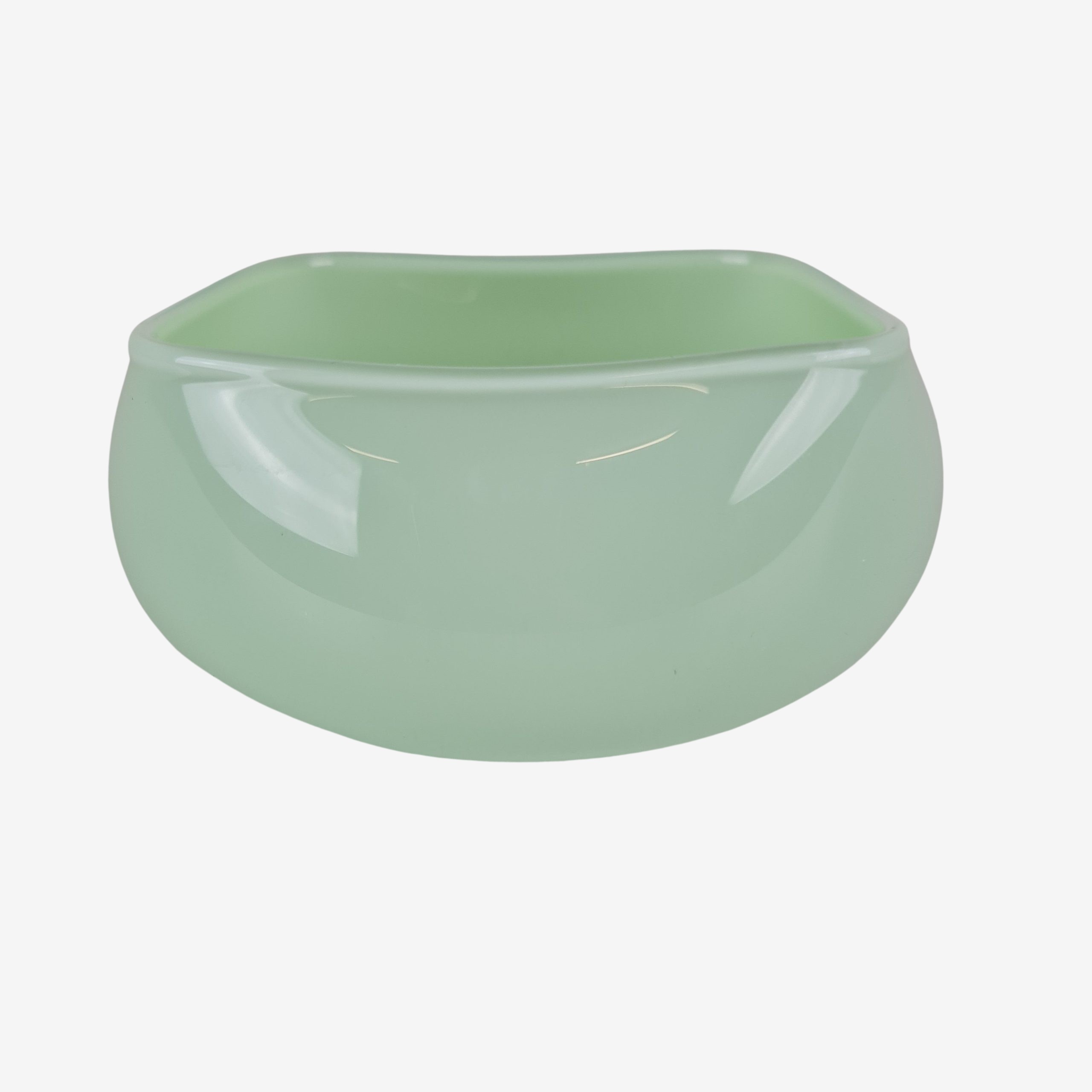 Sugar bowl model “Quadro” | Glass | Peter Svarrer | Holmegaard | Green