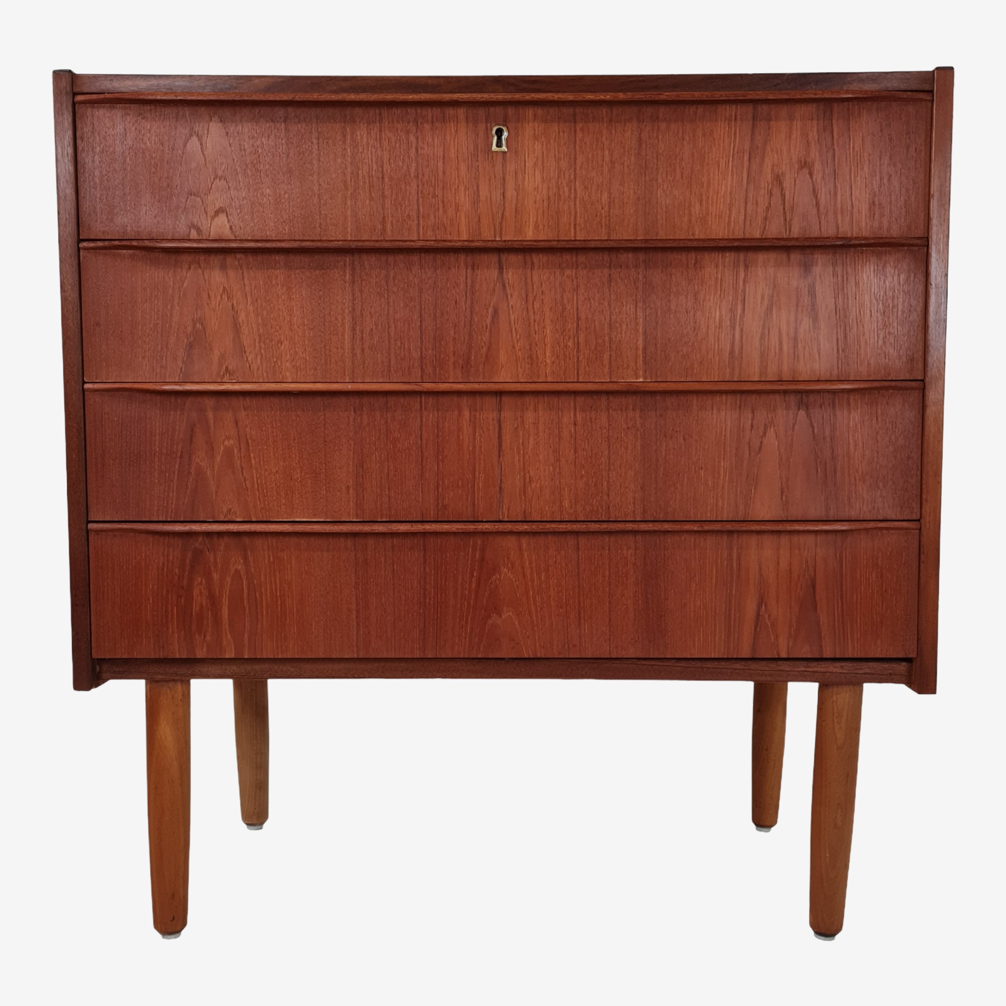 Chest of drawers with 4 drawers | Teak | Danish furniture manufacturer
