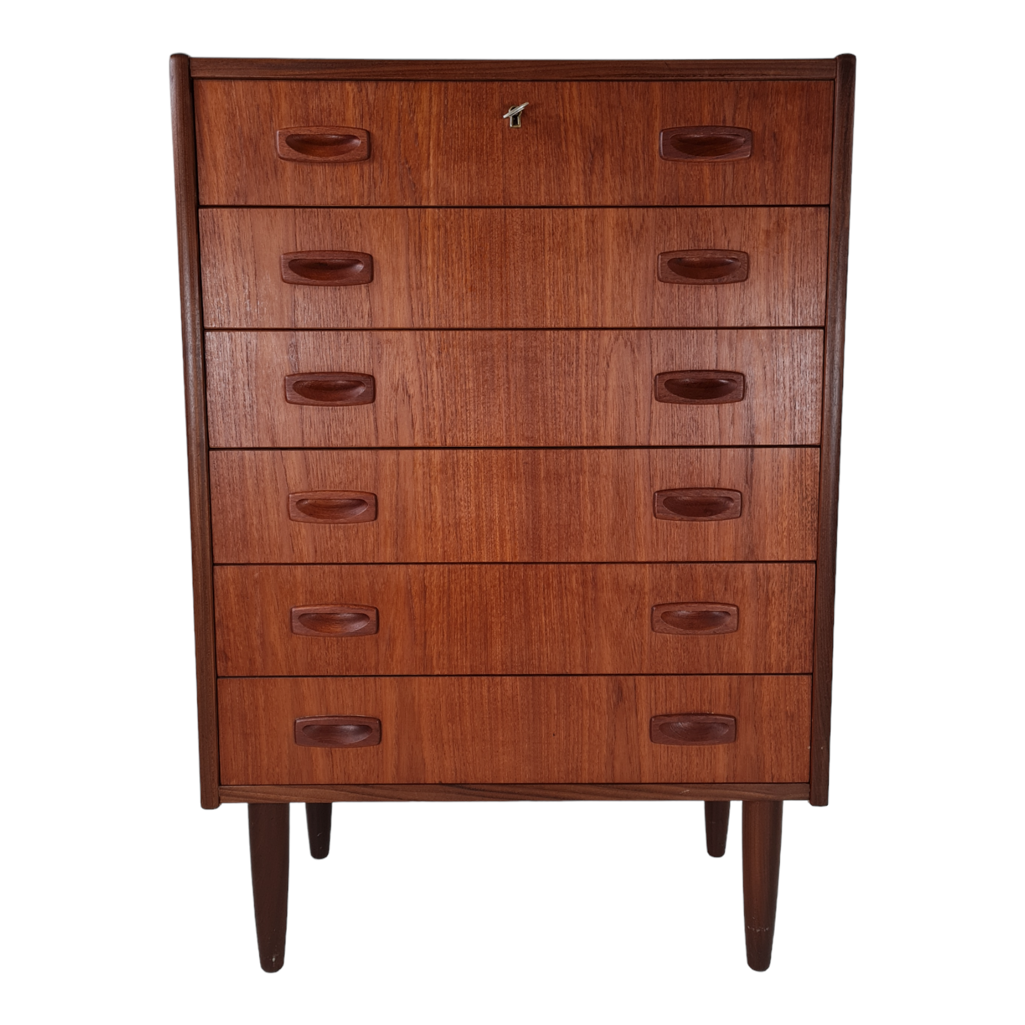 Chest of drawers with 6 drawers | Teak