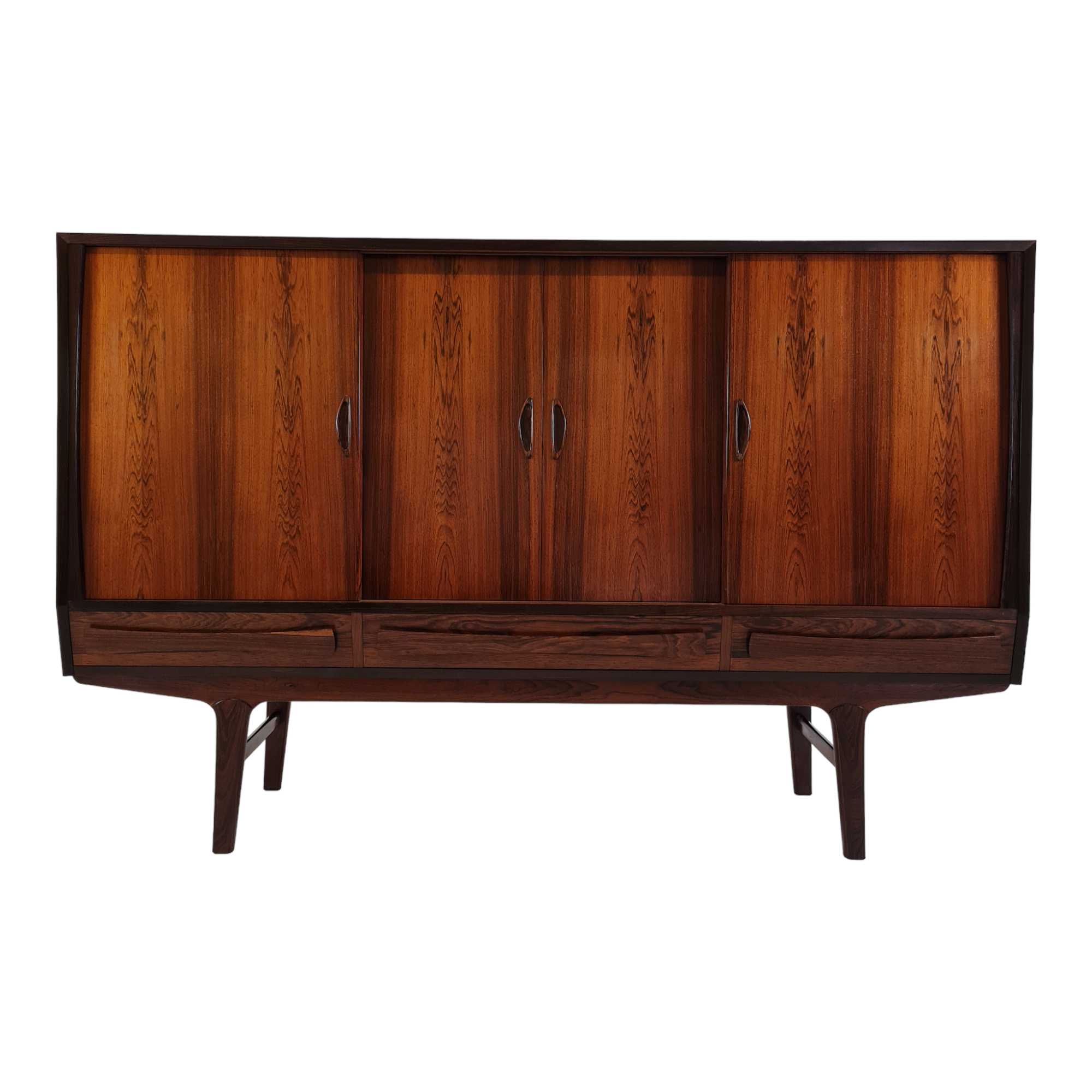 Sideboard with 4 drawers and 4 sliding doors | Børge Seindal | P. Westergaards Furniture | Rosewood